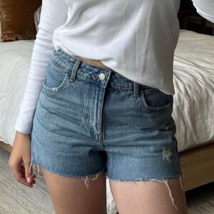 Wrangler High Rise Vintage 3" Denim Shorts